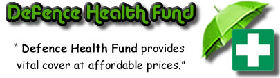 Logo of Defence Health Insurance, Defence Health Fund Logo, Defence Insurance Review Logo
